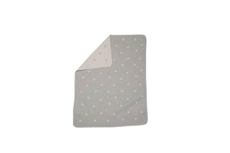 Produktbild: Fussenegger Babydecke "Herzen allover" filz