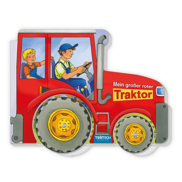 Produktbild: Tr&ouml;tsch Pappenbuch R&auml;derbuch Mein gro&szlig;er roter Traktor