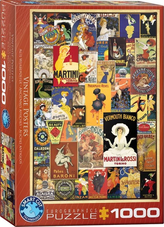 Produktbild: VINTAGE POSTERS COLLAGE 1000PC