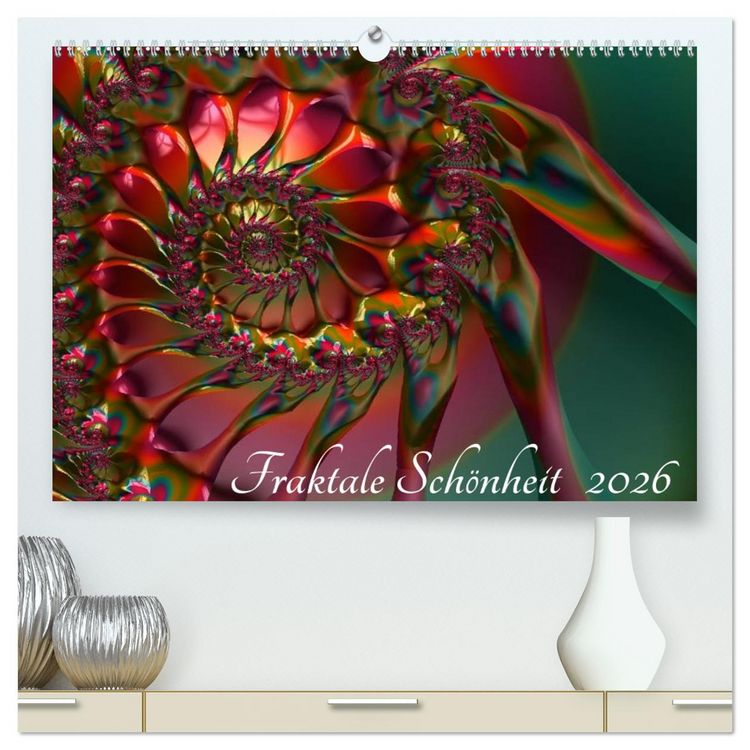 Produktbild: Fraktale Sch&ouml;nheit 2026 (hochwertiger Premium Wandkalender 2026 DIN A2 quer), Kunstdruck in Hochglanz