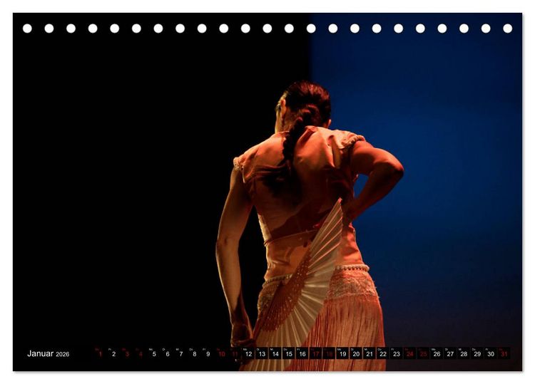 Produktbild: Flamenco. Spanischer Tanz (Tischkalender 2026 DIN A5 quer), CALVENDO Monatskalender