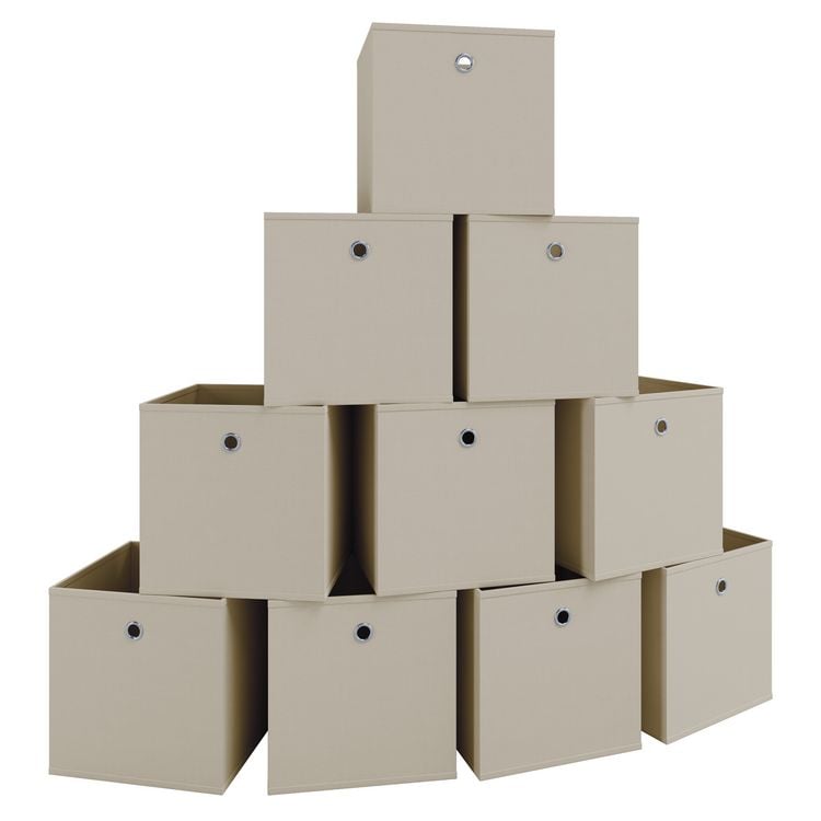 Produktbild: 10er Set Faltbox Klappbox Aufbewahrungsbox Boxas