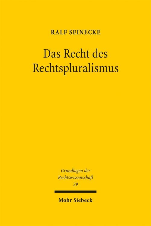Produktbild: Das Recht des Rechtspluralismus