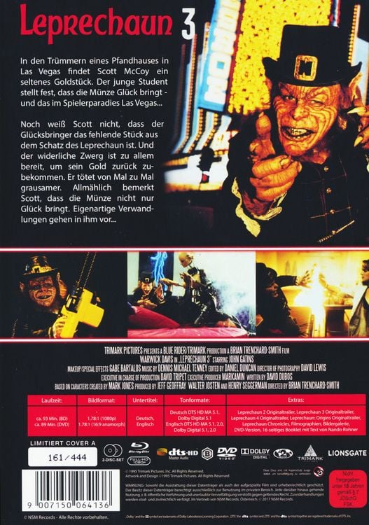 Produktbild: Leprechaun 3 (Uncut) - Mediabook Cover A