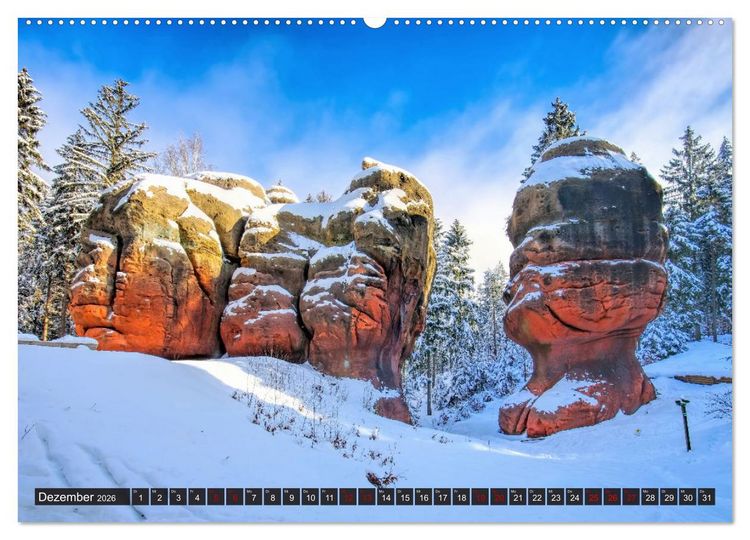Produktbild: Zittauer Gebirge - Deutschlands kleinstes Mittelgebirge (hochwertiger Premium Wandkalender 2026 DIN A2 quer), Kunstdruck in Hochglanz