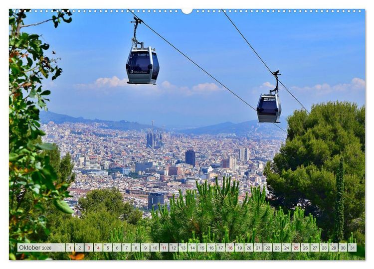 Produktbild: BARCELONA - Metropole am Mittelmeer (Wandkalender 2026 DIN A2 quer), CALVENDO Monatskalender