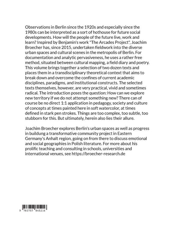 Produktbild: Berlin Passages, Cultural Mapping and Transdisciplinary Explorations in Urban Space