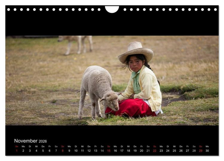 Produktbild: Peru & Bolivien - Land der Inka (Wandkalender 2026 DIN A4 quer), CALVENDO Monatskalender