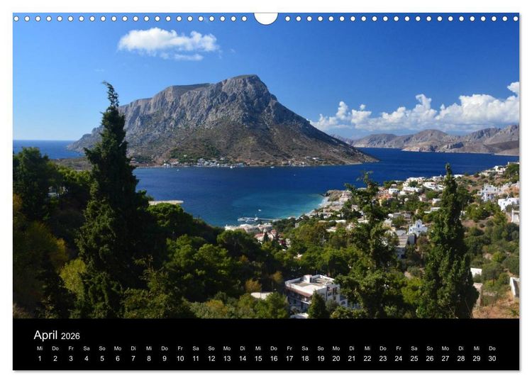 Produktbild: Dodekanes - Impressionen aus Kos, Kalymnos und Nisyros (Wandkalender 2026 DIN A3 quer), CALVENDO Monatskalender