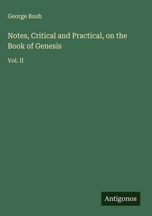 Produktbild: Notes, Critical and Practical, on the Book of Genesis