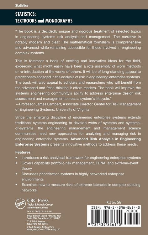 Produktbild: Advanced Risk Analysis in Engineering Enterprise Systems