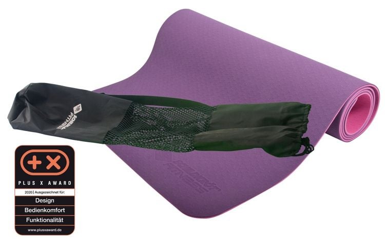 Produktbild: BICOLOR YOGA MATTE 4mm (violet-pink) im Carrybag