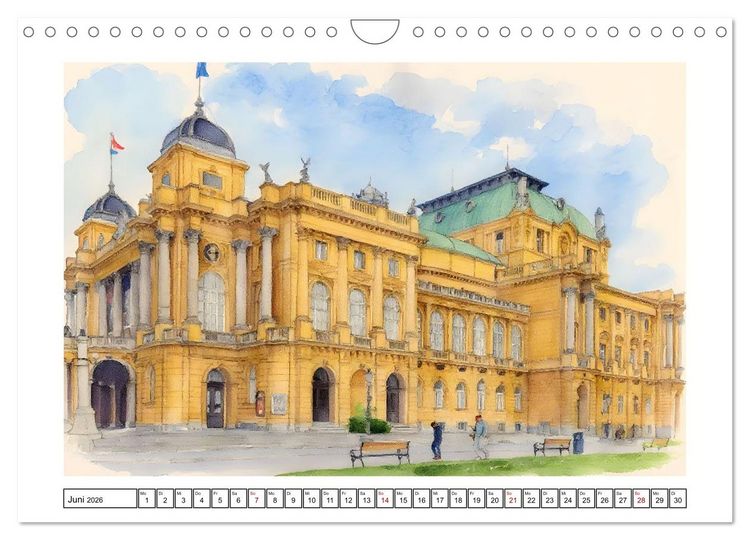 Produktbild: Vielf&auml;ltiges Urlaubsland Kroatien (Wandkalender 2026 DIN A4 quer), CALVENDO Monatskalender