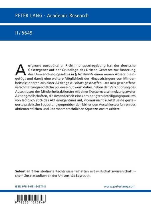 Produktbild: Der Transaktionsprozess des verschmelzungsrechtlichen Squeeze-out gem&auml;&szlig; &sect; 62 Absatz 5 UmwG