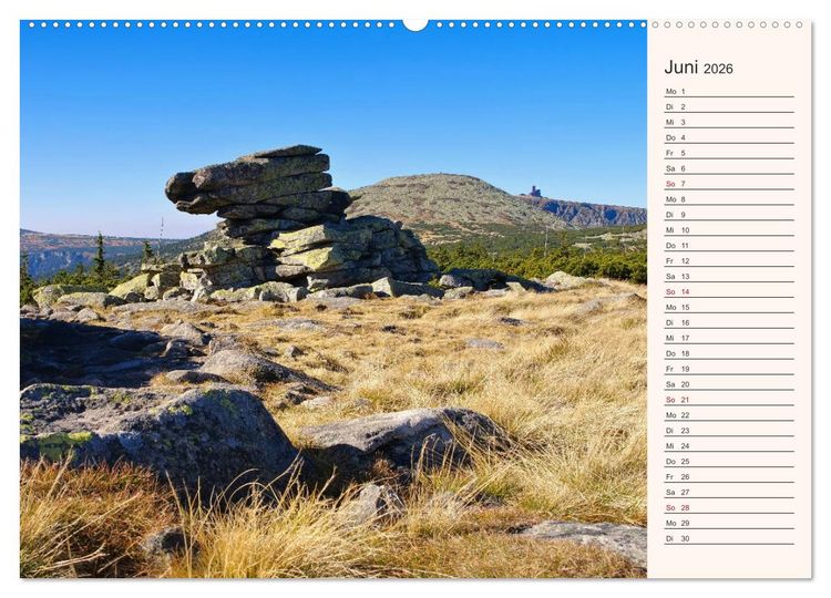 Produktbild: Riesengebirge - Zwischen Schlesien und B&ouml;hmen (Wandkalender 2026 DIN A2 quer), CALVENDO Monatskalender