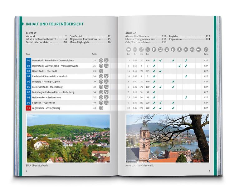 Produktbild: KOMPASS Wanderf&uuml;hrer Odenwald, 60 Touren