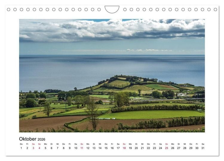 Produktbild: Sao Miguel - Die ganze Vielfalt der Azoren (Wandkalender 2026 DIN A4 quer), CALVENDO Monatskalender