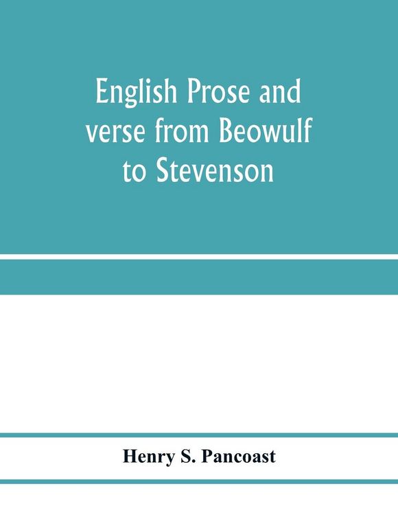 Produktbild: English prose and verse from Beowulf to Stevenson