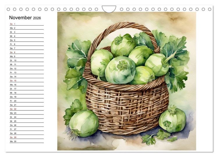 Produktbild: Frische Ernte (Wandkalender 2026 DIN A4 quer), CALVENDO Monatskalender