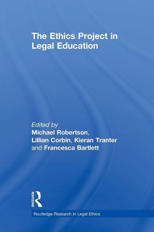 Produktbild: The Ethics Project in Legal Education