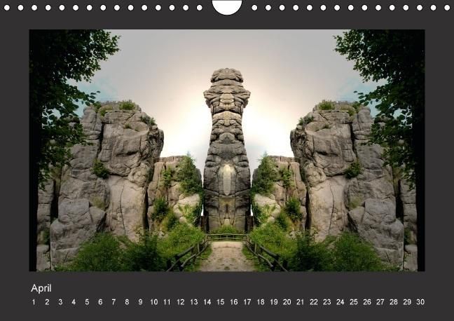 Produktbild: Spiegelwelten - die Externsteine (Wandkalender immerw&auml;hrend DIN A4 quer)