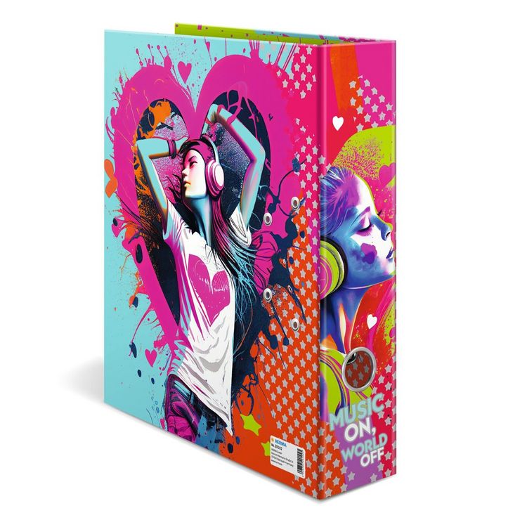 Produktbild: Herma Motiv-Ordner A4 Music Girl