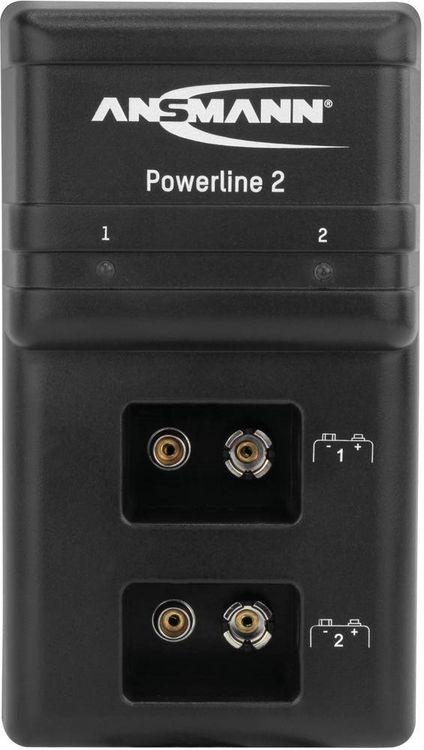 Produktbild: Ansmann Powerline 2 9V-Block-Ladeger&auml;t NiCd, NiMH 9V Block