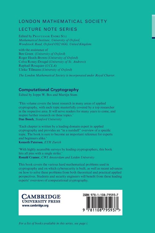 Produktbild: Computational Cryptography