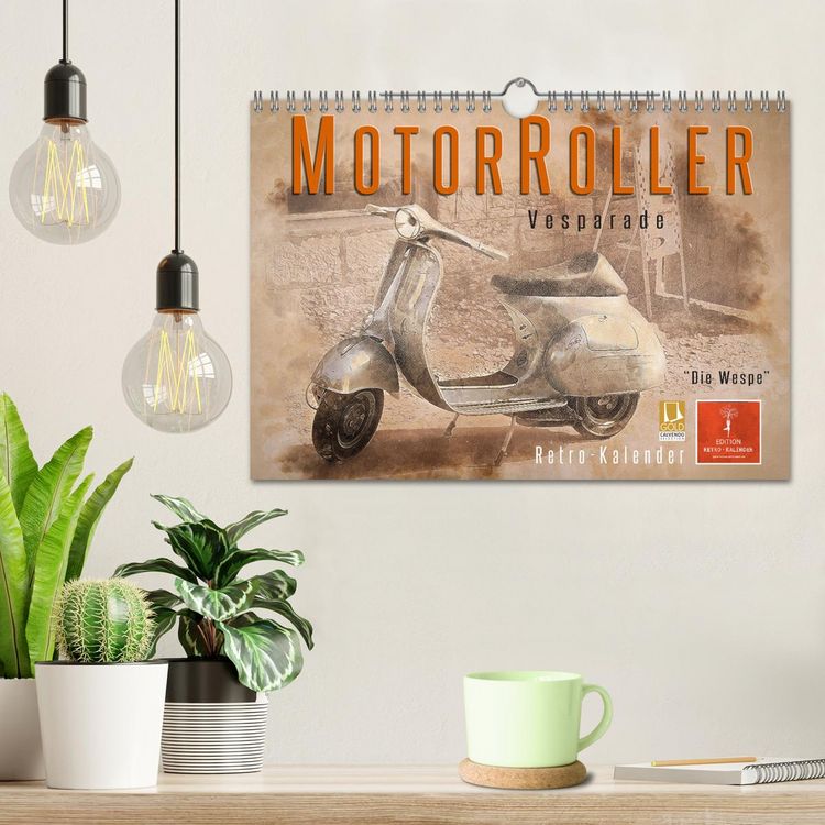 Produktbild: Mototrroller - Vesparade (Wandkalender 2026 DIN A4 quer), CALVENDO Monatskalender