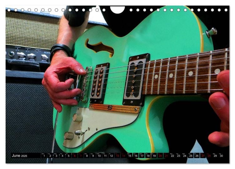 Produktbild: Guitars and Amps - Let's Rock (Wall Calendar 2026 DIN A4 landscape), CALVENDO 12 Month Wall Calendar