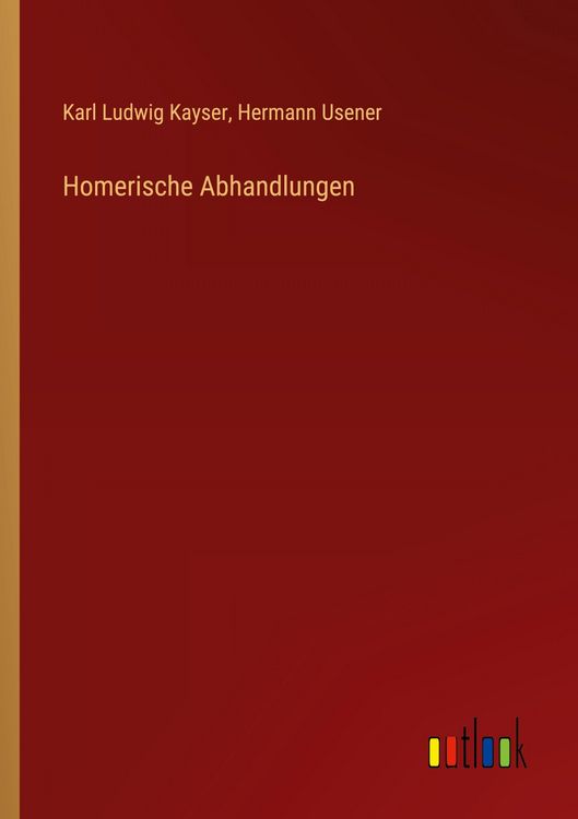 Produktbild: Homerische Abhandlungen