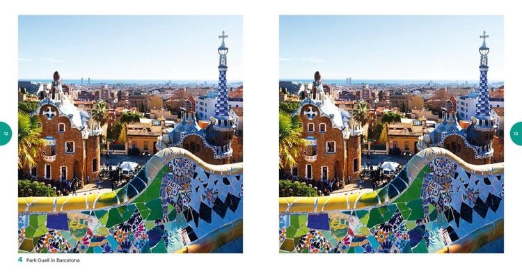 Produktbild: In 444 Fehlern um die Welt &ndash; Spanien. Finde die Unterschiede in den sch&ouml;nsten Motiven Spaniens.
