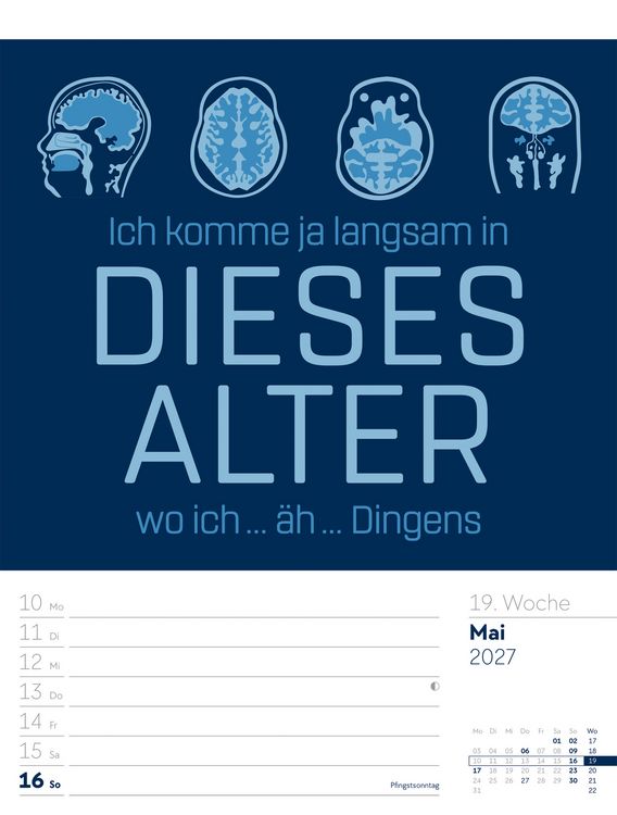 Produktbild: Klartext Spr&uuml;chekalender Wochenplaner 2027
