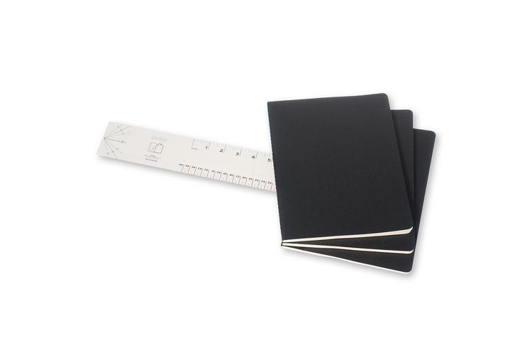 Produktbild: Moleskine Cahier Extra Large kariert schwarz. 3er Pack