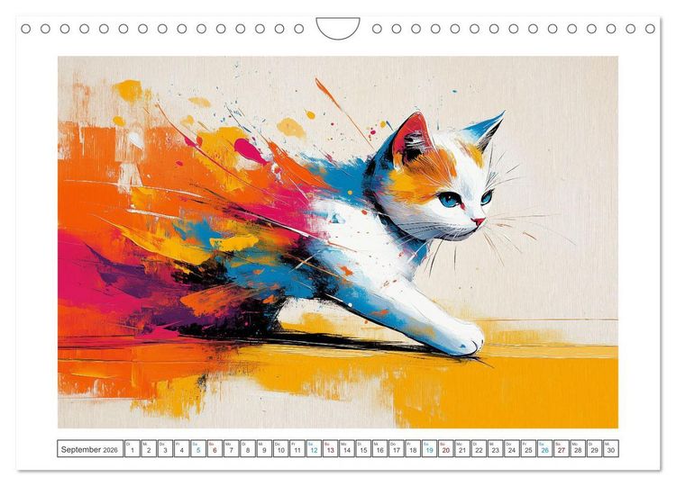 Produktbild: Schnurren, Springen, Streiche spielen (Wandkalender 2026 DIN A4 quer), CALVENDO Monatskalender