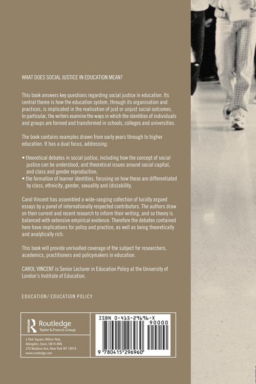 Produktbild: Social Justice, Education and Identity
