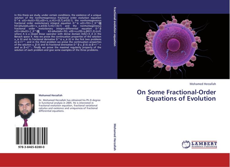 Produktbild: On Some Fractional-Order Equations of Evolution