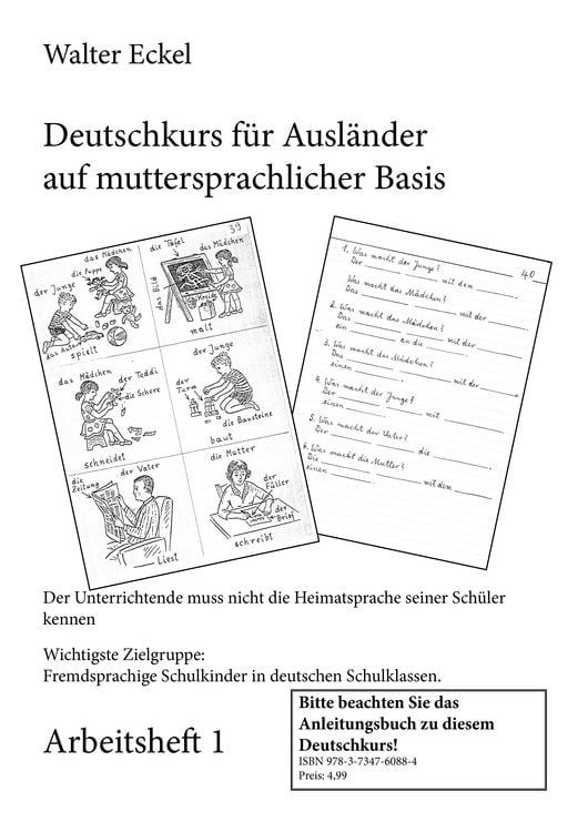 Produktbild: Deutschkurs f&uuml;r Ausl&auml;nder auf muttersprachlicher Basis - Arbeitsheft 1