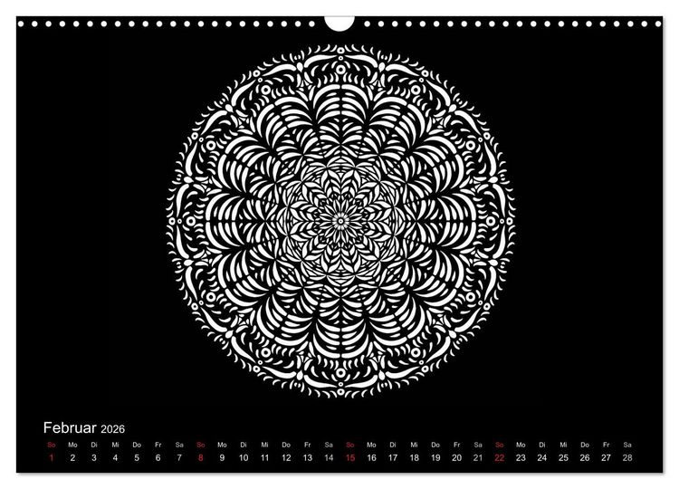 Produktbild: Entspannung und Ruhe durch Mandalas (Wandkalender 2026 DIN A3 quer), CALVENDO Monatskalender