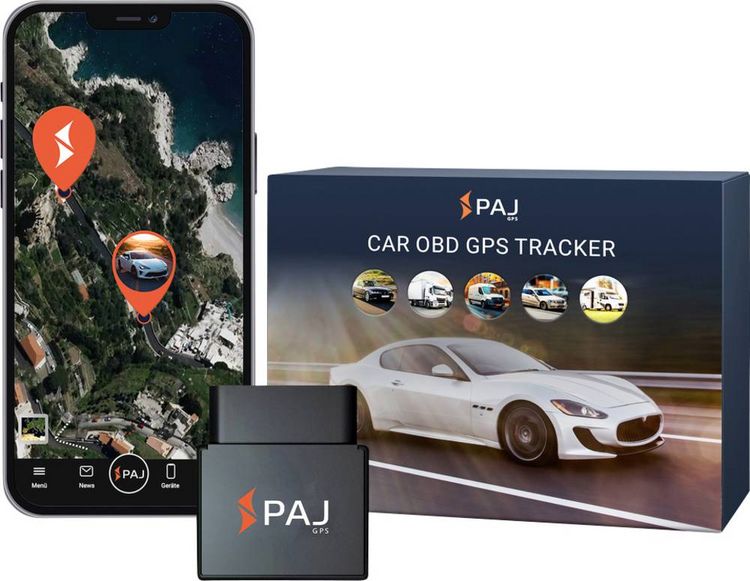 Produktbild: PAJ GPS CAR OBD 4G 2.0 GPS Tracker Fahrzeugtracker Schwarz 1St.