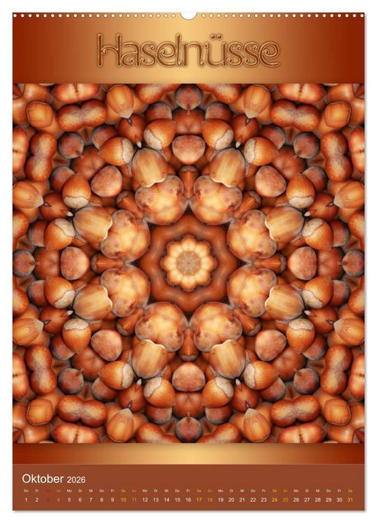 Produktbild: Kulinarische Mandalas (Wandkalender 2026 DIN A2 hoch), CALVENDO Monatskalender