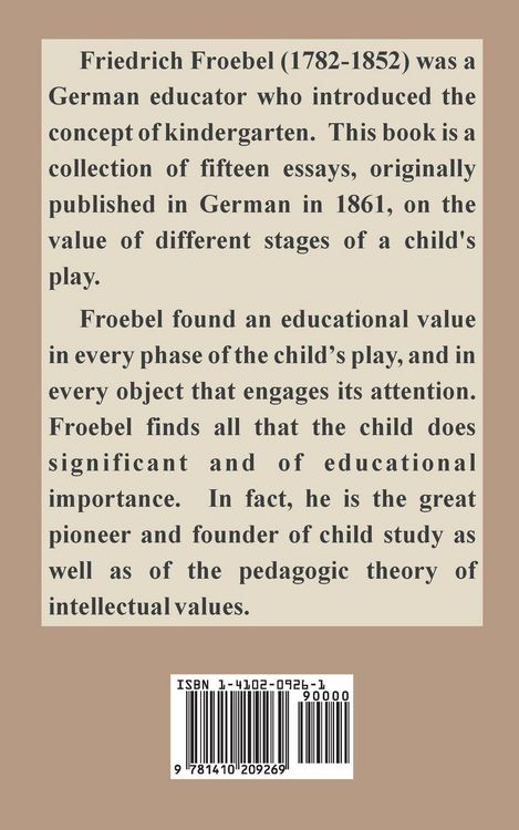 Produktbild: Pedagogics of the Kindergarten