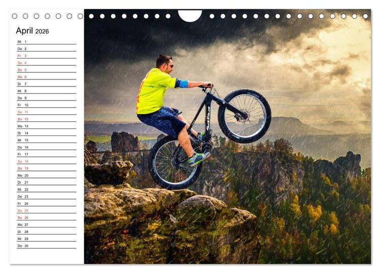 Produktbild: Mountainbike Trails (Wandkalender 2026 DIN A4 quer), CALVENDO Monatskalender