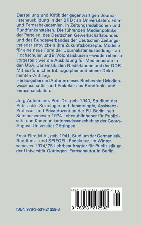 Produktbild: Ausbildungswege zum Journalismus