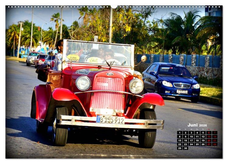 Produktbild: Pink Lady - Ford Modell A in Havanna (hochwertiger Premium Wandkalender 2026 DIN A2 quer), Kunstdruck in Hochglanz
