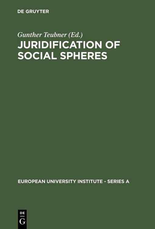 Produktbild: Juridification of Social Spheres