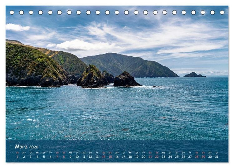 Produktbild: Magische Orte: Neuseeland (Tischkalender 2026 DIN A5 quer), CALVENDO Monatskalender