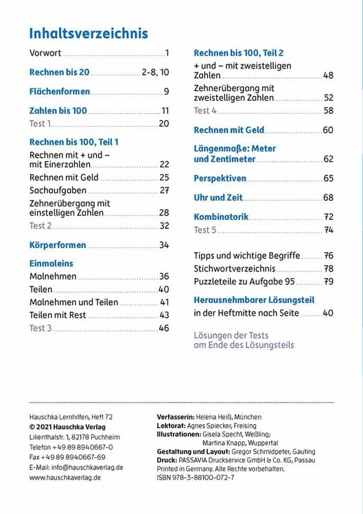 Produktbild: &Uuml;bungsheft 2. Klasse - Mathe trainieren