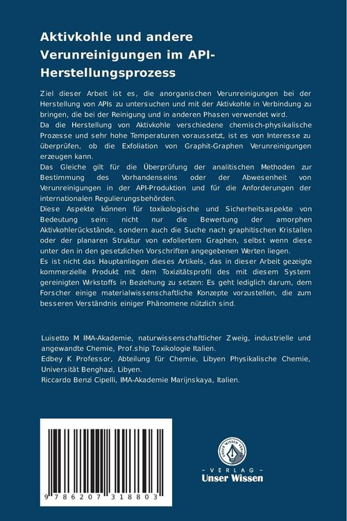 Produktbild: Aktivkohle und andere Verunreinigungen im API-Herstellungsprozess