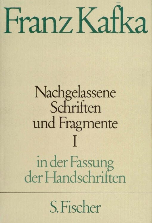 Produktbild: Nachgelassene Schriften und Fragmente I